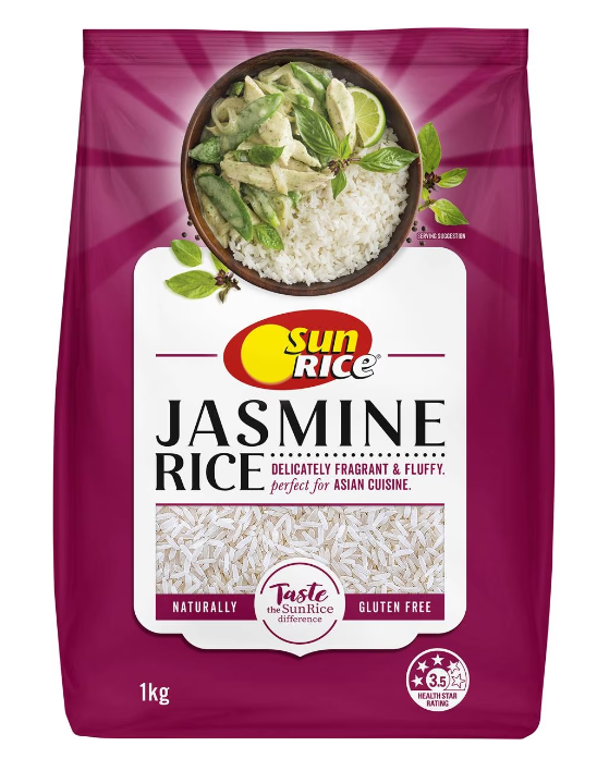 Arm Rice Sunrice Jasmine Rice 1kg | South Arm Store